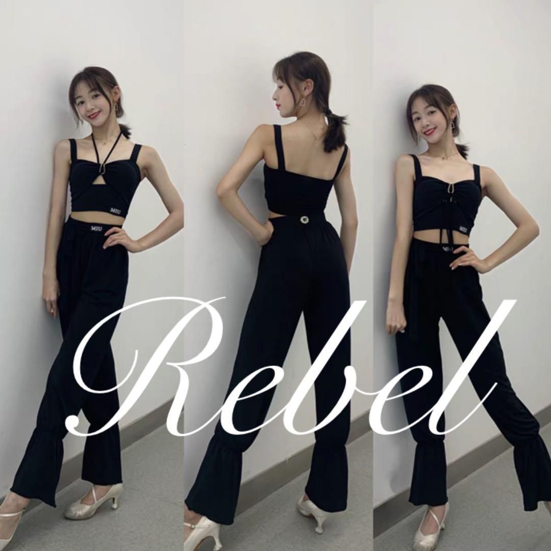 新品 社交ダンス 競技用、練習用、日常用 社交ダンス衣装　ダンスパンツ　セットアップ　　ダンスウェア