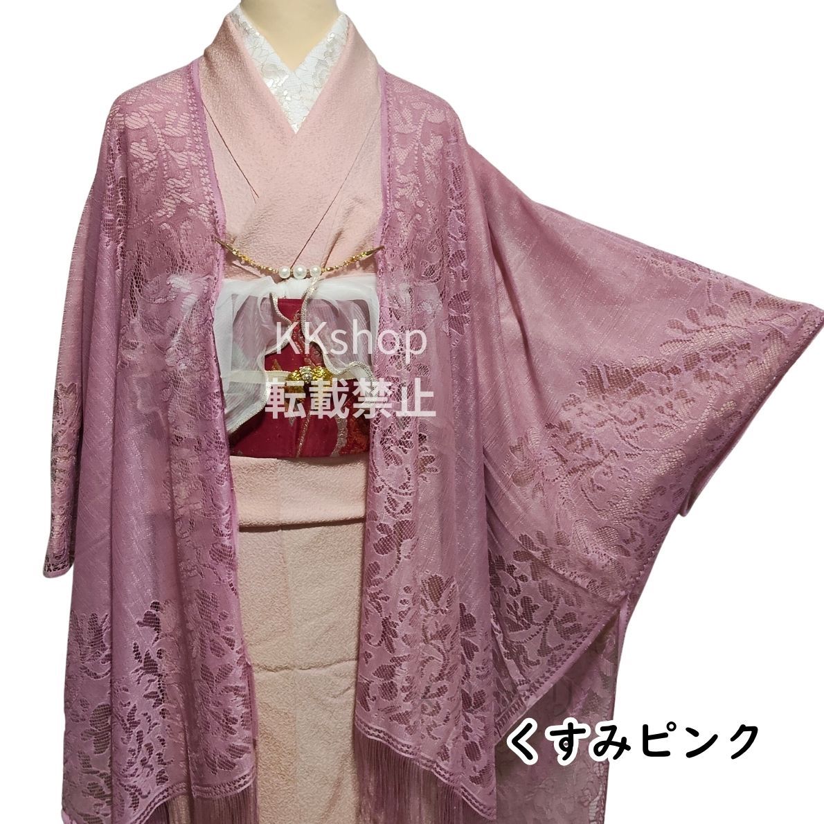 透け感が美しい8色展開】レース羽織 レディース 着物 ショール