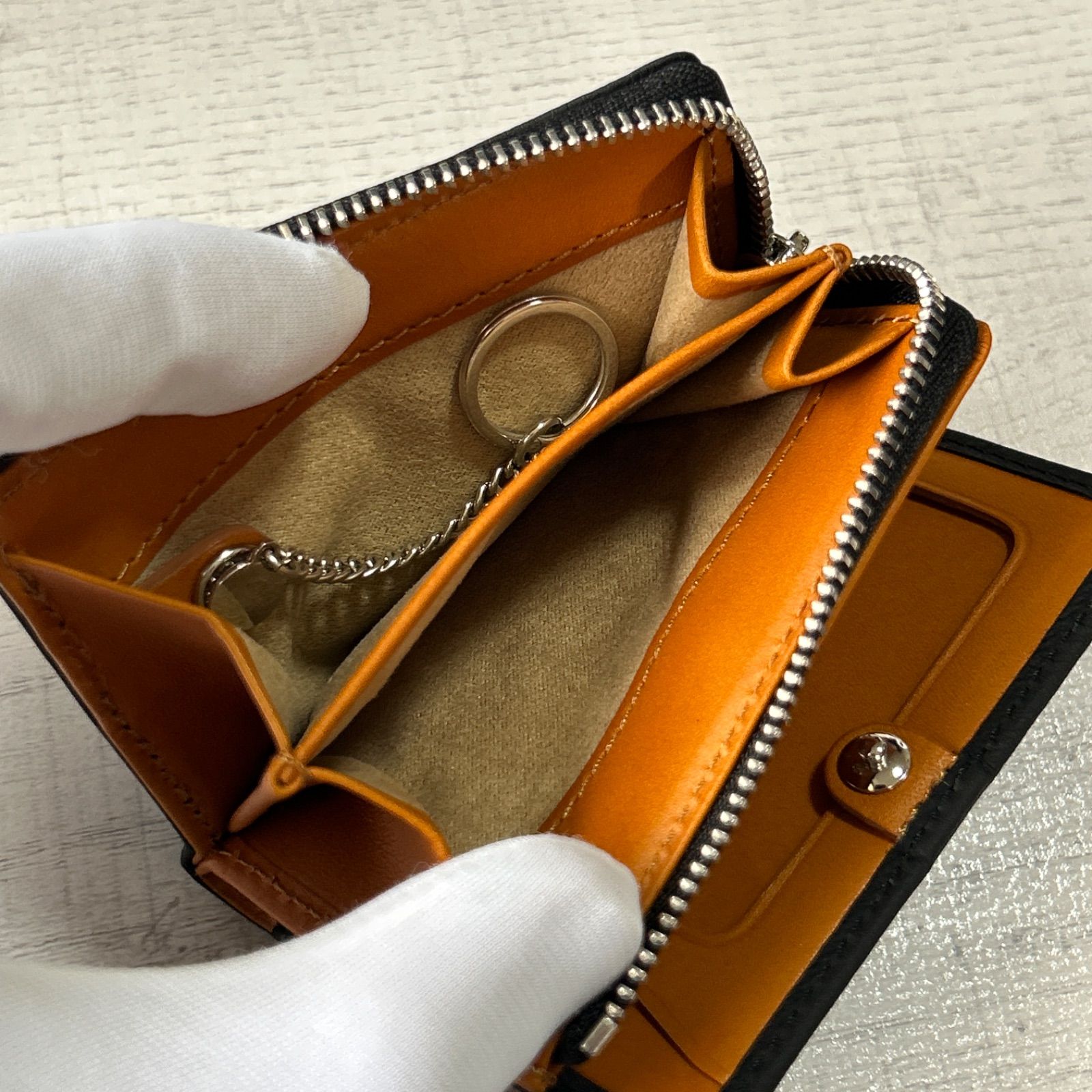 新品タグ付き】FUJITAKA ACCESSORIES パスポケット付き 小銭入れ