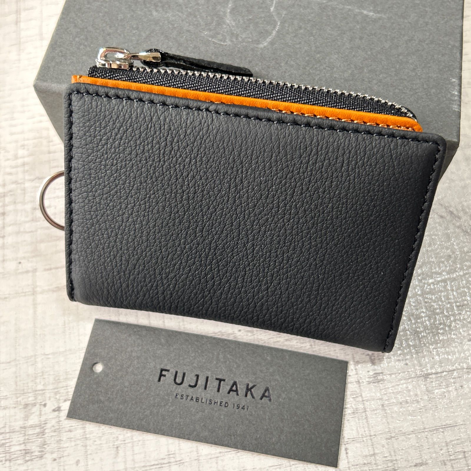 新品タグ付き】FUJITAKA ACCESSORIES パスポケット付き 小銭入れ
