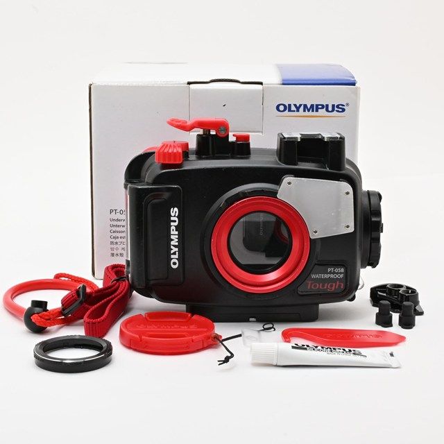 並品＞ OLYMPUS TG-5用 防水プロテクター PT-058｜純正防水ケース｜実