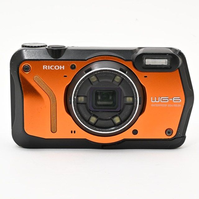 リコー WG-6 オレンジ コンパクトデジタルカメラ 並品＞ RICOH WG-6 オレンジ｜デジタルカメラ｜防水・耐衝撃モデル