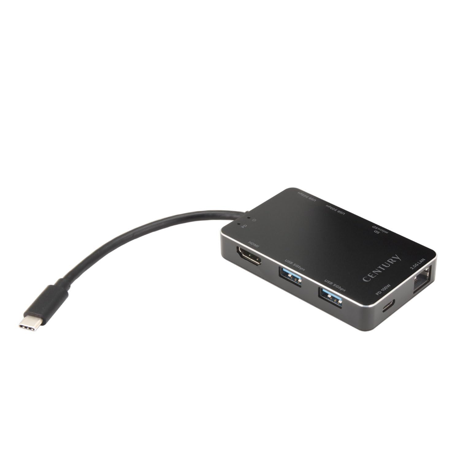 新品 センチュリー USB Type-C接続USB 5Gbpsハブ、HDMI、SDカードリーダー、2.5ギガビットLAN、PD100W対応ドッキングステーション CD-UHSL25P100_FP 8,830円