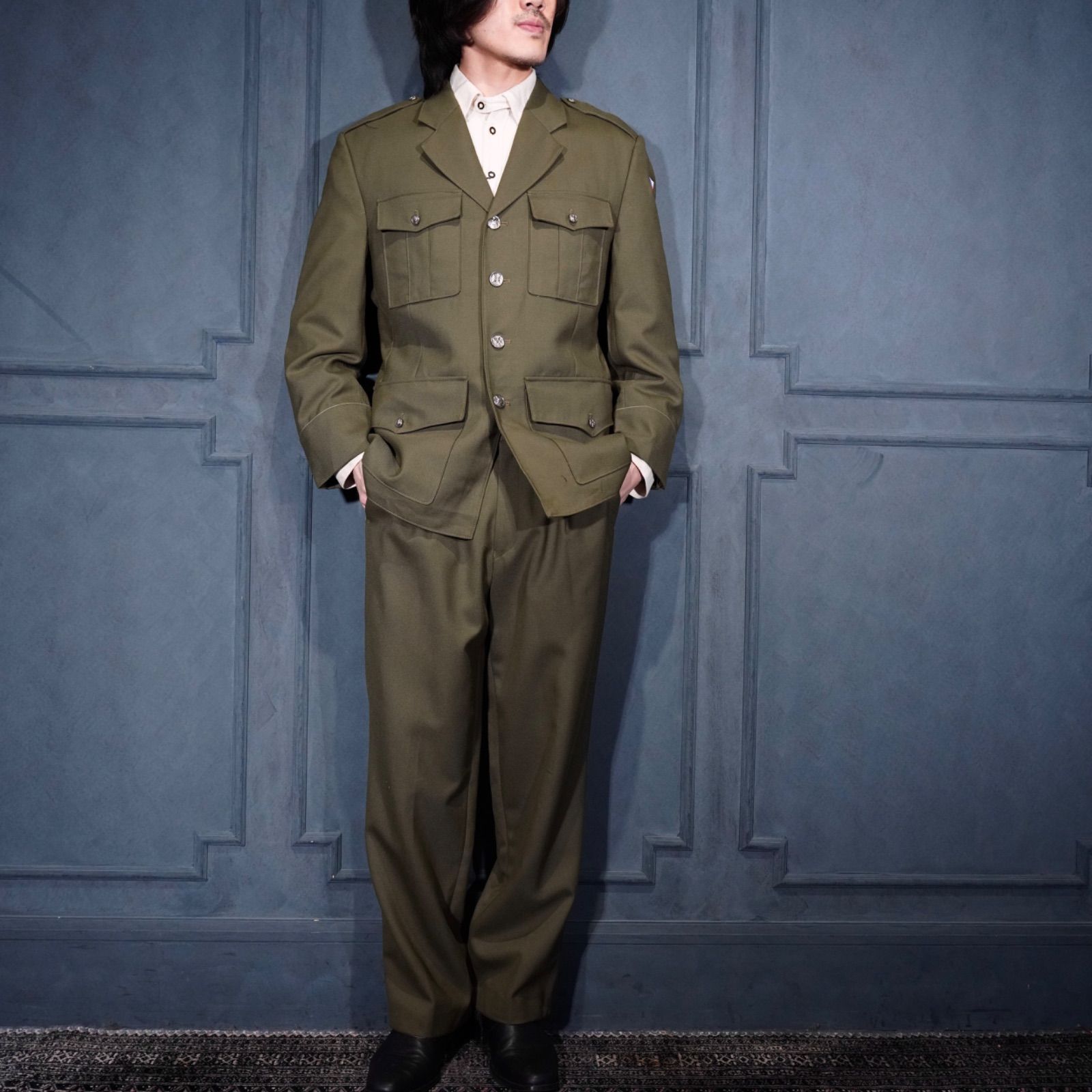 EU VINTAGE VESTIMENTUM s.r.o. CZECH MILITALY WOOL SET UP SUIT 