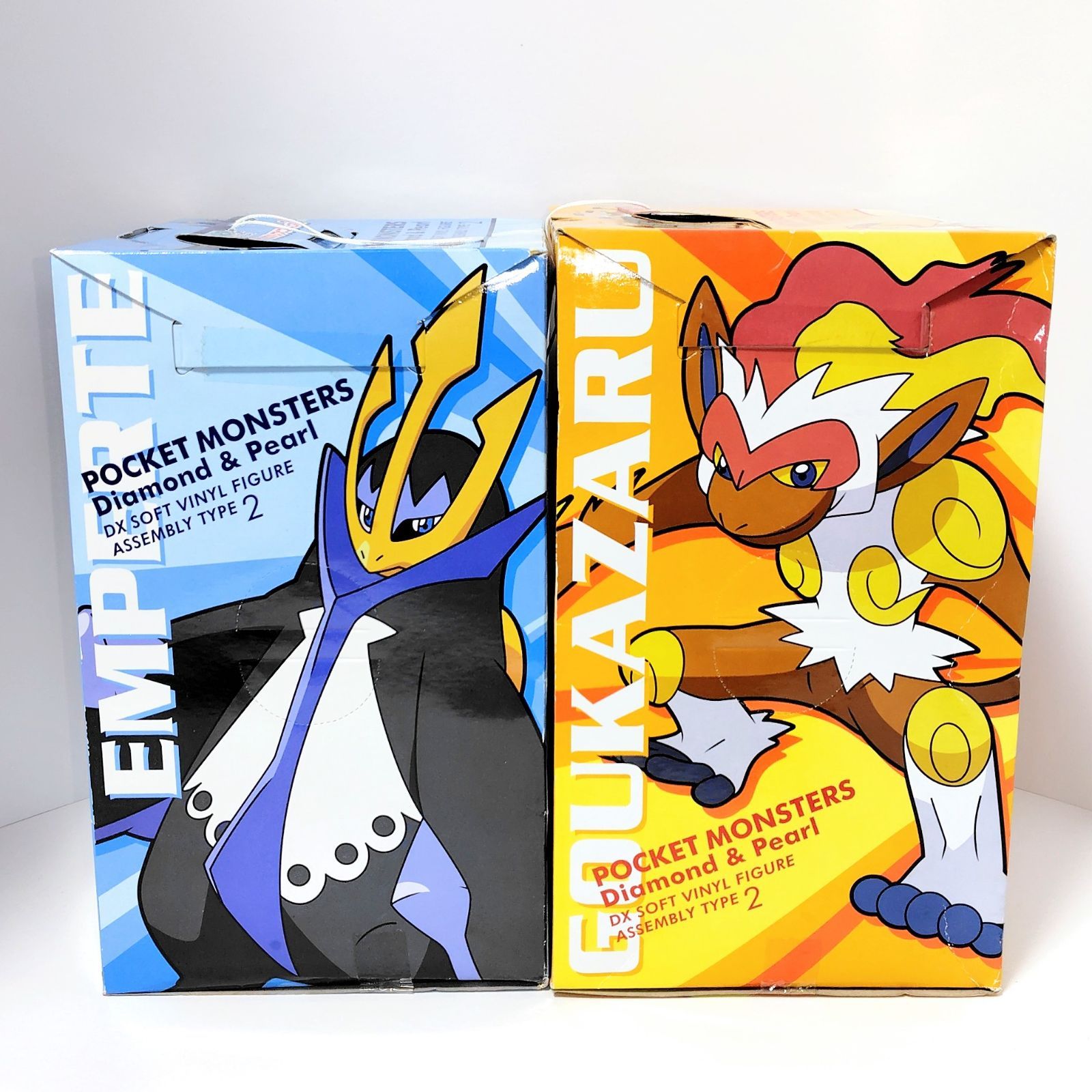 組立式DXソフビフィギュア ゴウカザル&エンペルト ２種セット バンプレスト ポケットモンスター ダイヤモンド＆パール 組立式DX