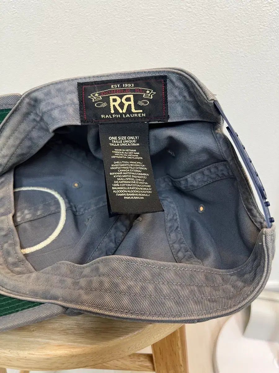 RRA ダブルアールエル ツイル ベースボールキャップ ブルー