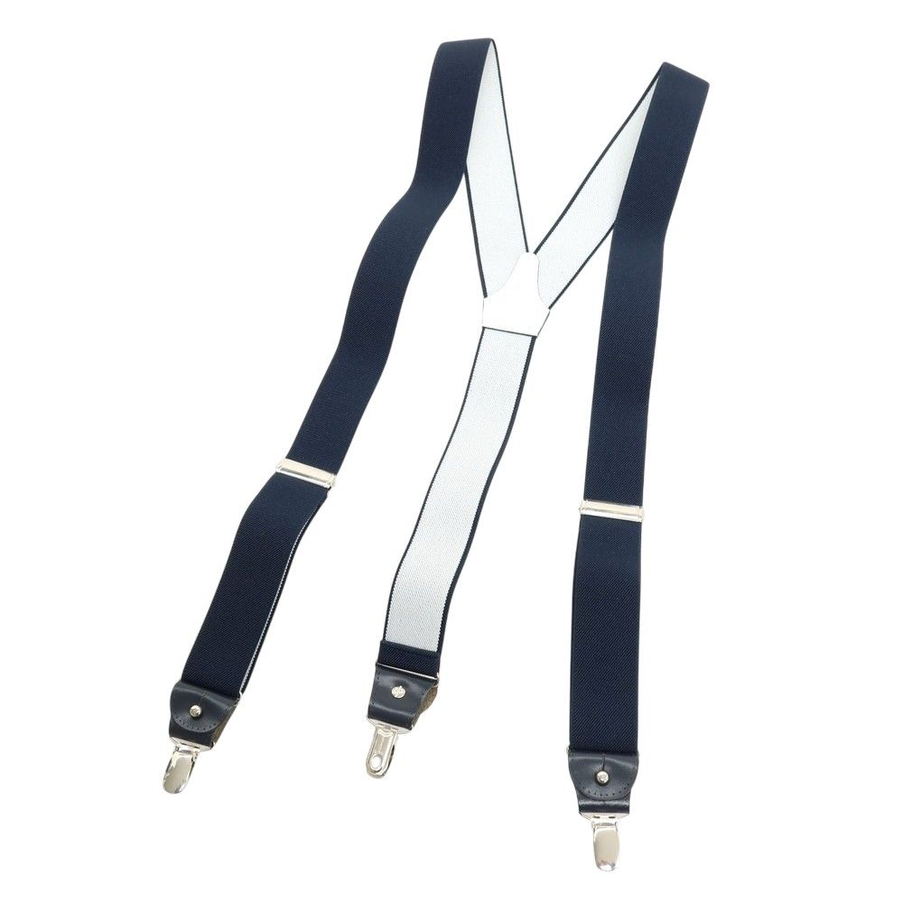 【中古】マリネッラ E.MARINELLA サスペンダー ネイビー【メンズ】