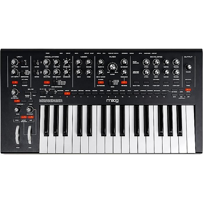 【限定価格】Moog(モーグ) / Messenger モノフォニック・アナログ・キーボード・シンセサイザー 32鍵 64ステップシーケンサー 256プリセット アフタータッチ対応 サブオシレーター ラダー・フィルタ アルペジエーター搭載