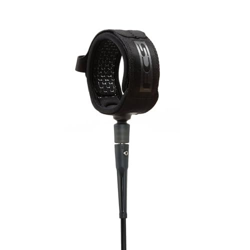 FCS エフシーエス ESSENTIAL LEASH COMP 5フィート （BLACK（BLK）Sサイズ）リーシュコード サーフィン 5ft エッセンシャル コンプ レギュラー ショートボード用 ショート用 ソフトボード用 5feet サーフリーシュ リma