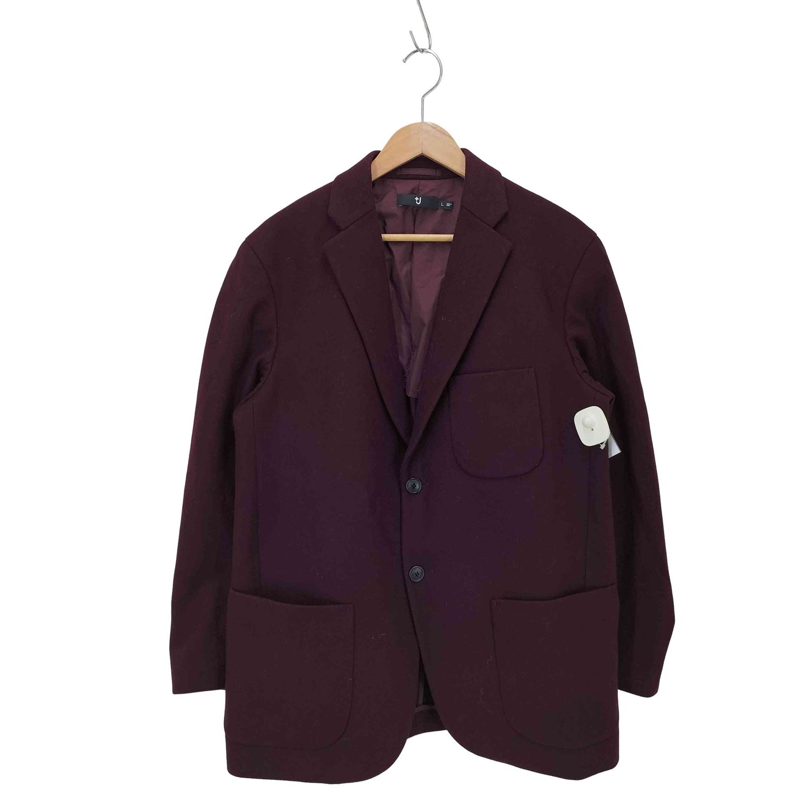UNIQLO ユニクロ +J ウールブレンドオーバーサイズジャケット　ワイン ユニクロプラスジェイ UNIQLO+J ウールブレンドオーバーサイズ