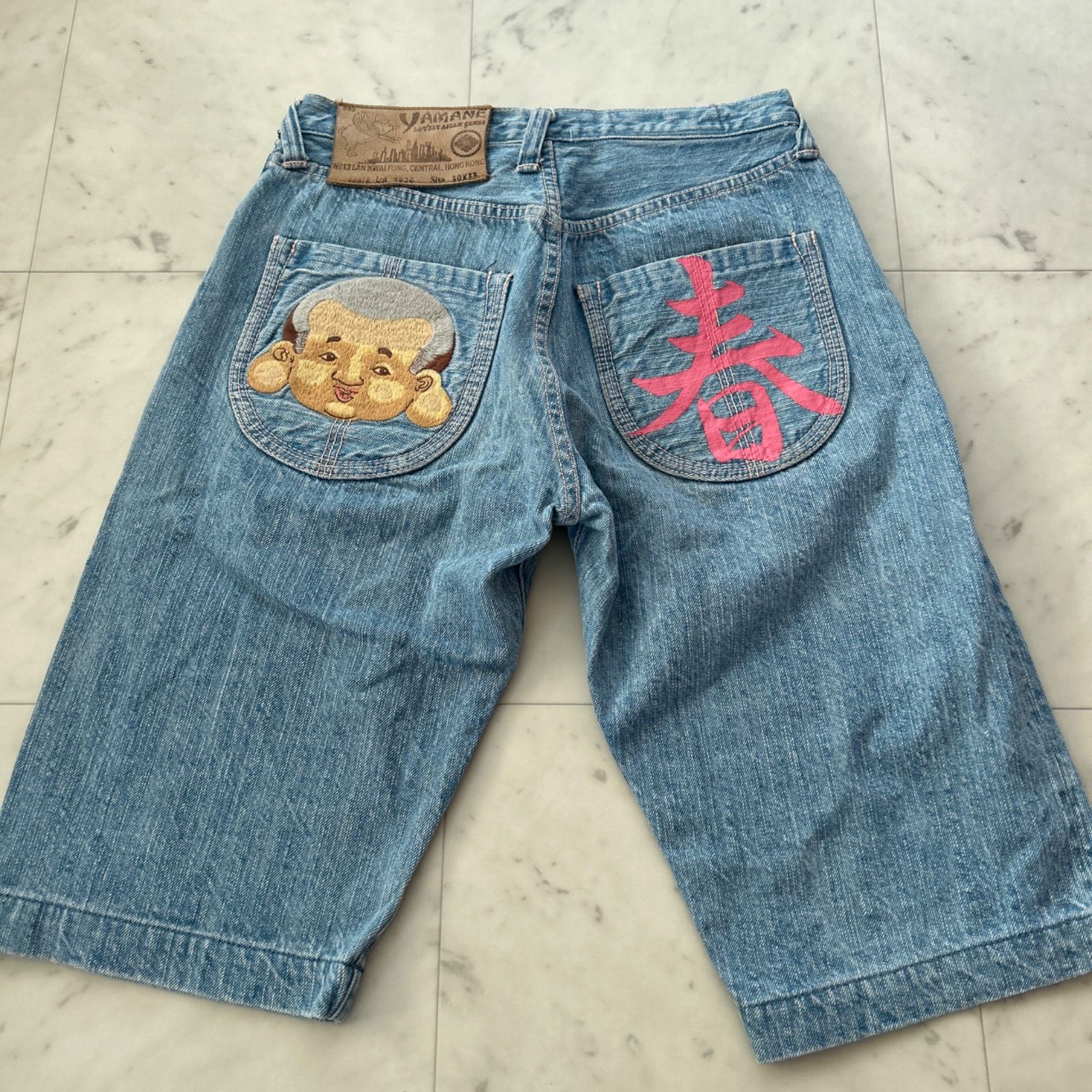 デニム・ジーンズ レア EVISU Yamane エビス ヤマネ 刺繍 デニム 