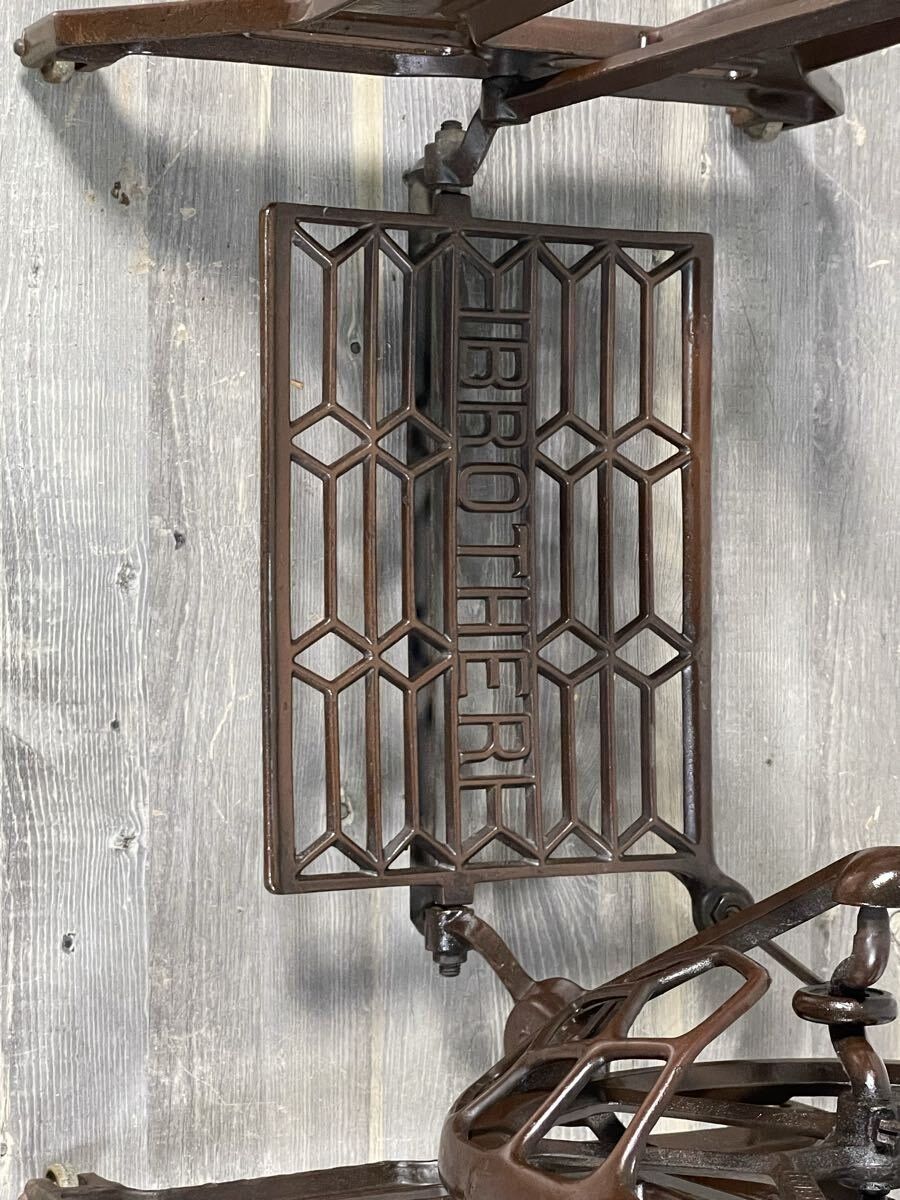 BROTHER ブラザー 足踏みミシン台 作業台 鉄脚 3900 BROTHER ブラザー ミシン 鉄脚 ミシン脚 足踏み ミシン台