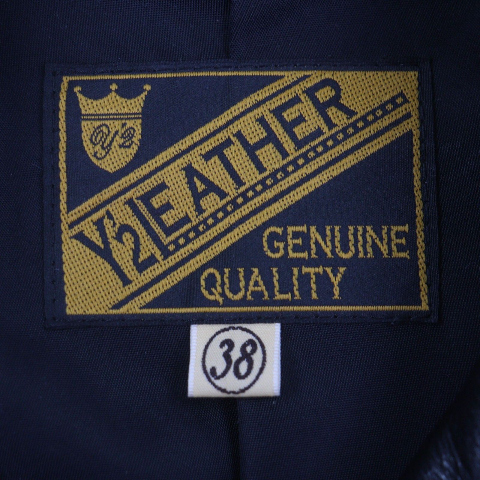 美品▽Y'2 LEATHER ワイツーレザー SR-39 牛革 ステアオイル ダブル