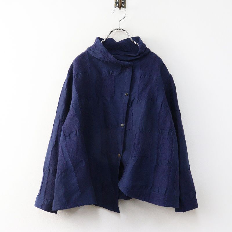 極美品 フーガフーガ FUGA FUGA 佐藤繊維 ウールパネルジャガード