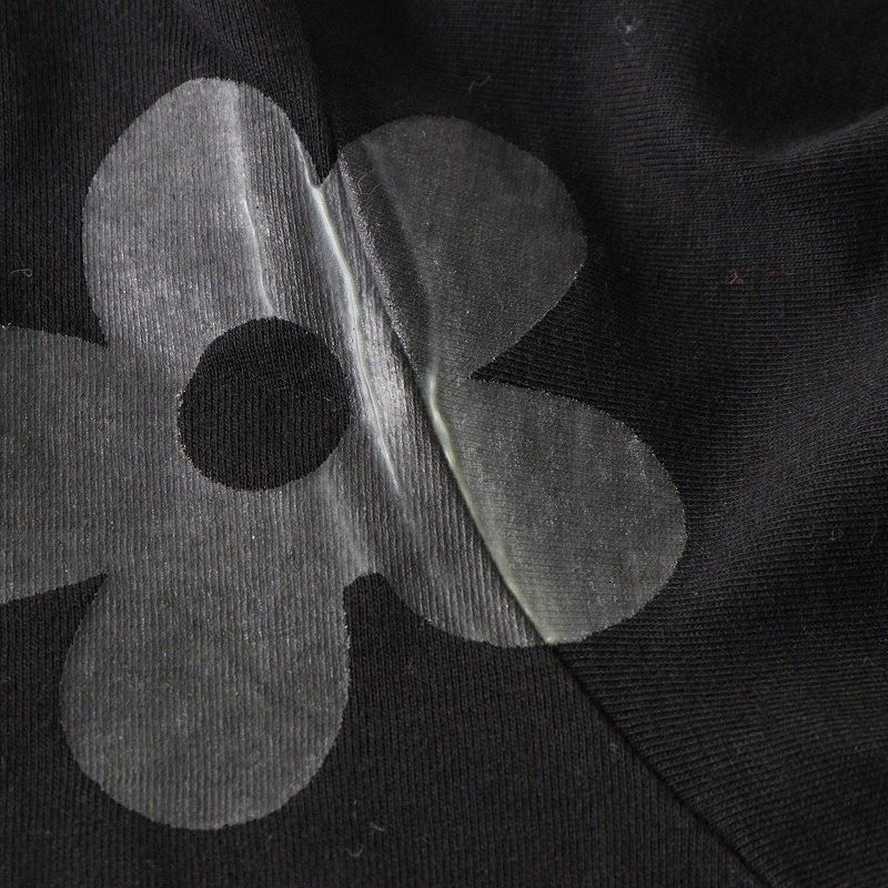 00s Archive COMME des GARCONS Rubber Number print T-Shirt S｜Black 
