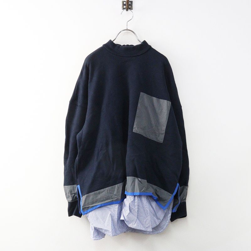 nagonstans ナゴンスタンス Sweat レイヤード プルオーバー ナゴンスタンス nagonstans Brushed Sweat Combi レイヤードPO M