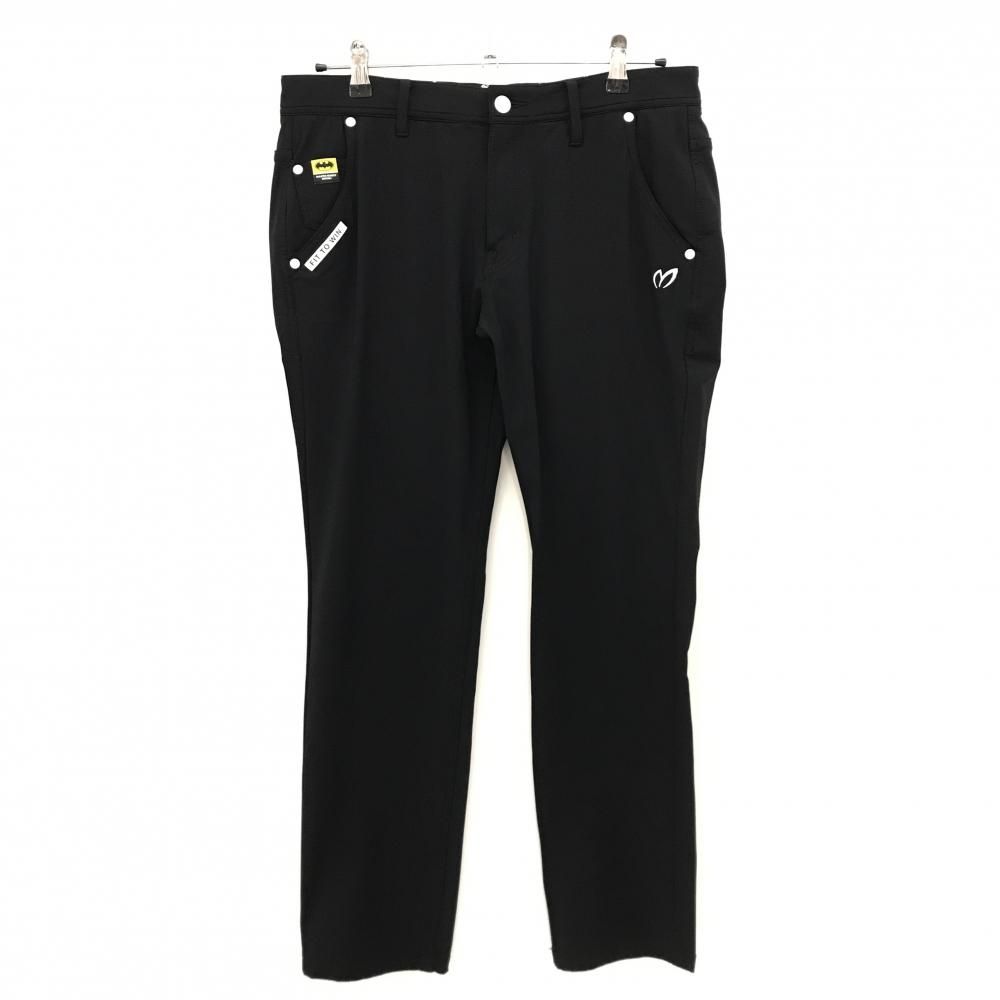 超美品】マスターバニー×バットマン パンツ 黒×白 後ろロゴプリント