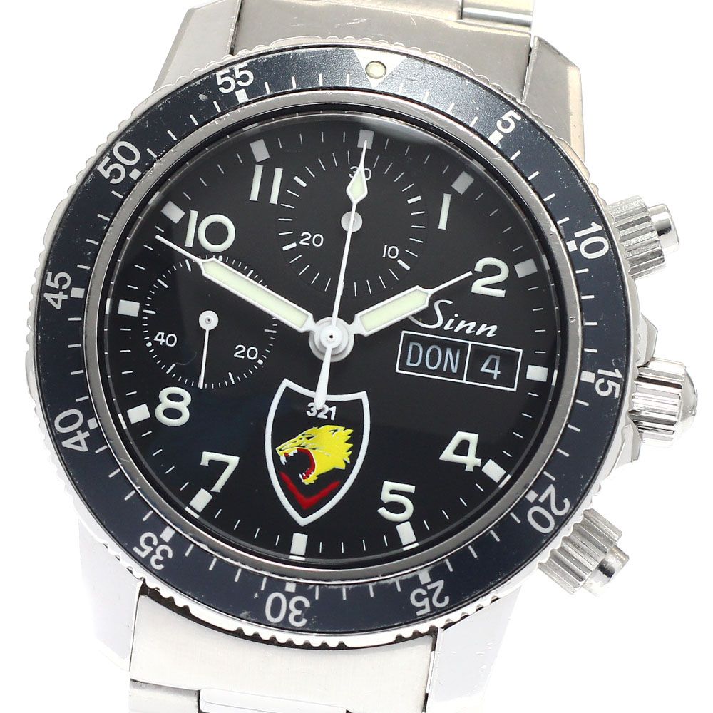 訳あり ジン Sinn 103.B.SA.AUTO.TIGER タイガー部隊 日本限定250本 クロノグラフ デイデイト 自動巻き メンズ 保証書付き_940510 訳あり ジン Sinn 103.B.SA.AUTO.TIGER タイガー部隊 日本限定250本