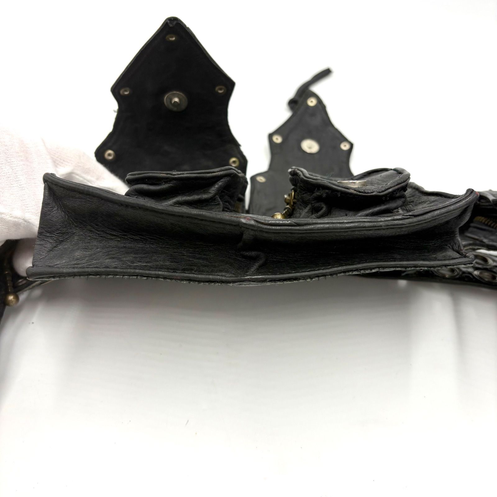 バッグ y2k archive west pouch black 00s kmrii KMRii waist pouch archive Vkei - メルカリ