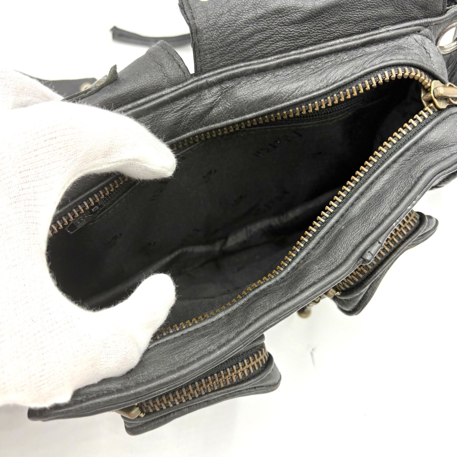 バッグ y2k archive west pouch black 00s kmrii KMRii waist pouch archive Vkei - メルカリ