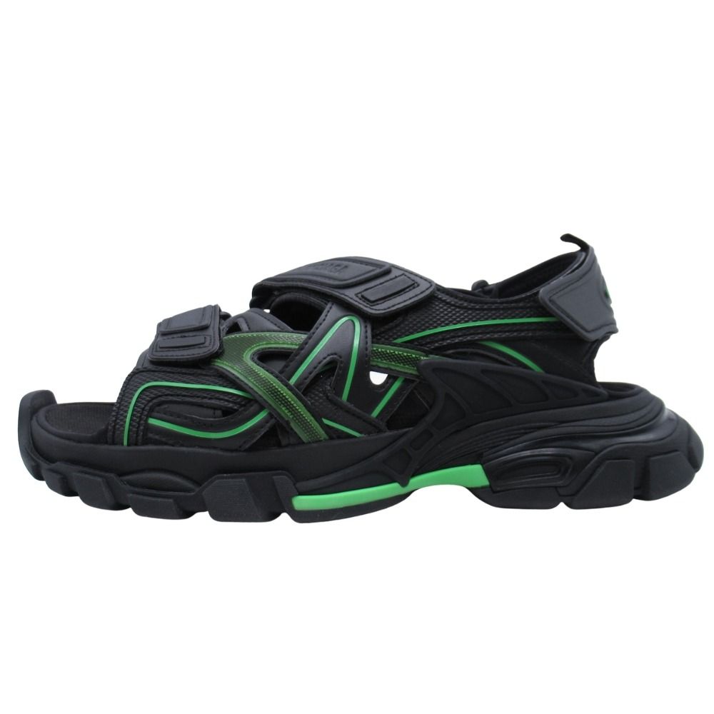 Balenciaga ブラック/グリーン サンダル 未使用 BALENCIAGA バレンシアガ TRACK SANDAL トラックサンダル