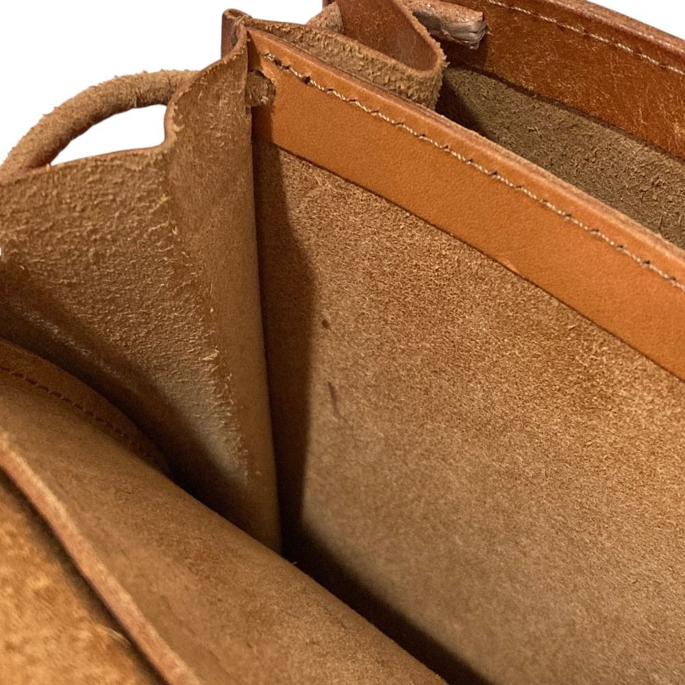 良品 SAFUJI サフジ レザー ショルダーバッグ ブラウン メンズ