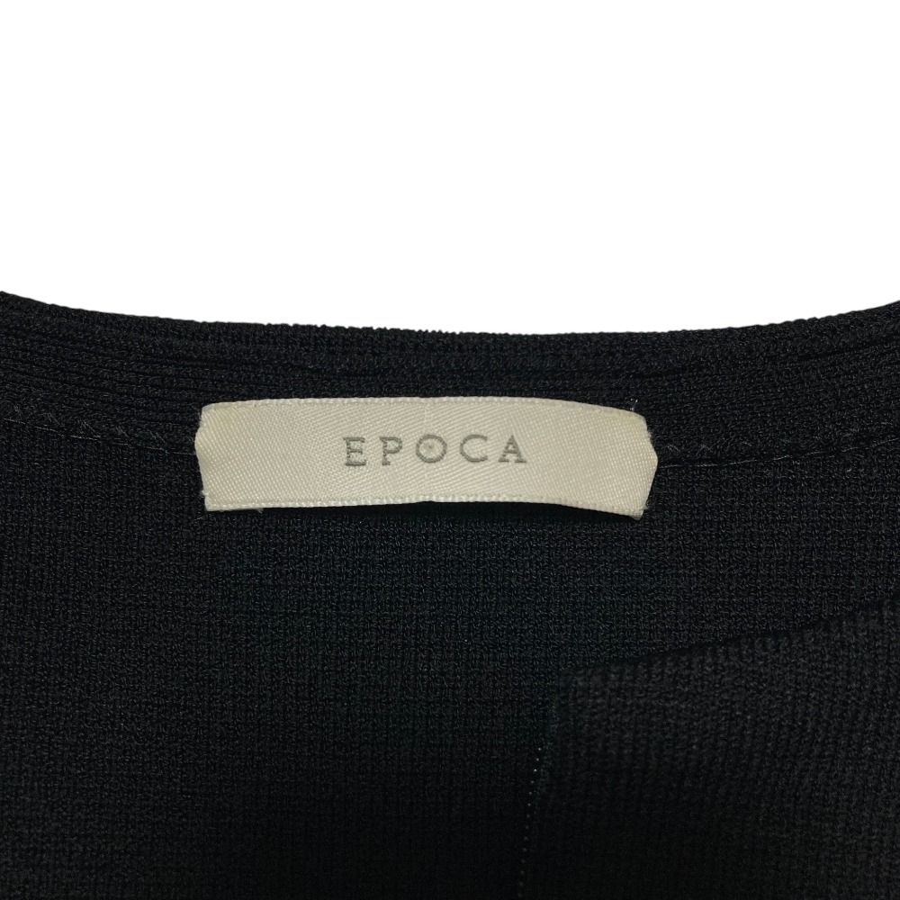 美品 EPOCA エポカ ニット ノーカラージャケット ひざ丈 ワンピース