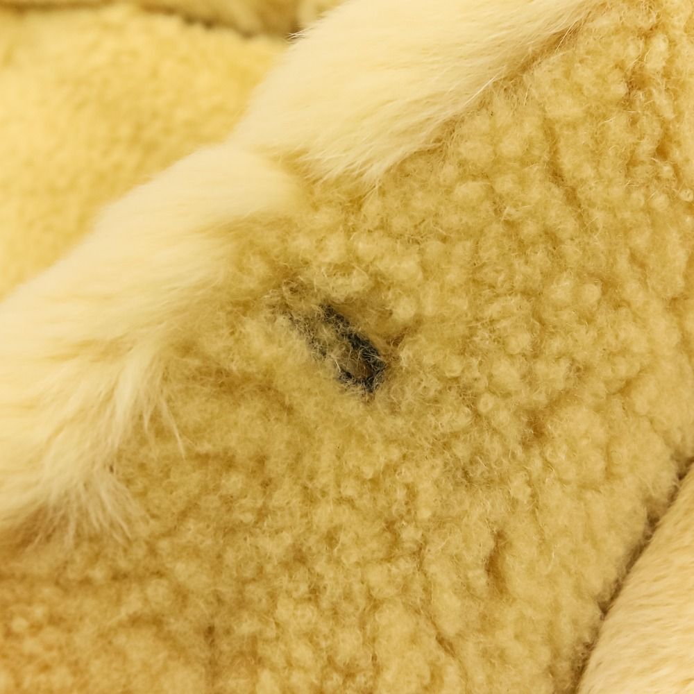 美品 BLANCHA ブランカ ムートン ラビット ファーコンビ コート