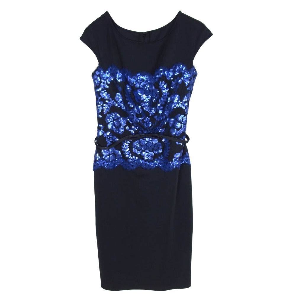 タダシショージ　スパンコールワンピース TADASHI SHOJI タダシショージ スパンコール ベルテッド ワンピース