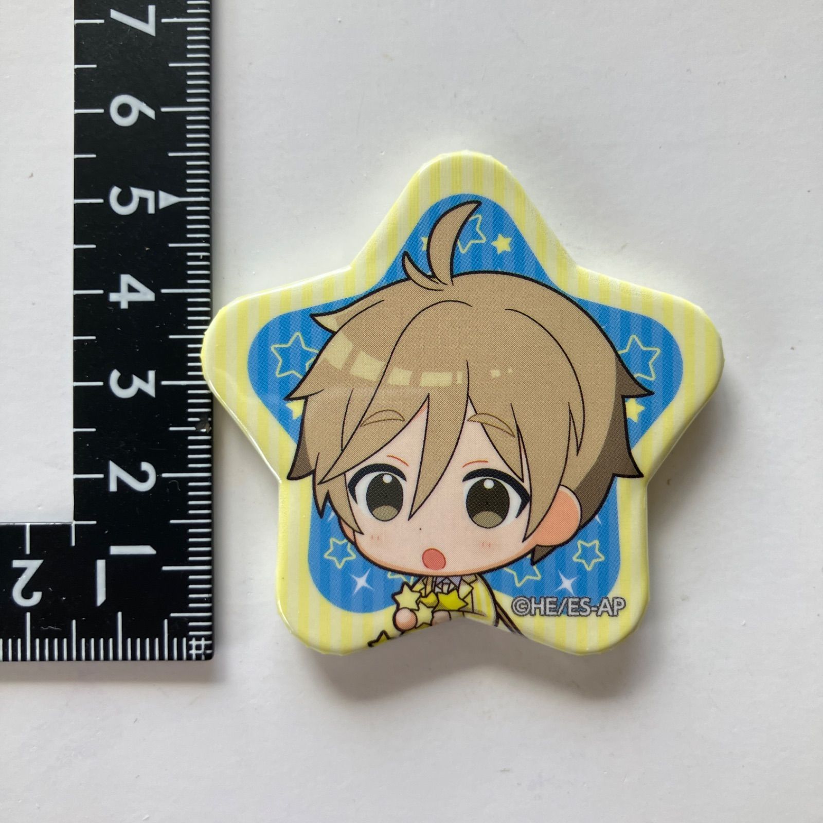 N5】あんさんぶるスターズ！×アニメイトカフェ 星形缶バッジB 真白友也