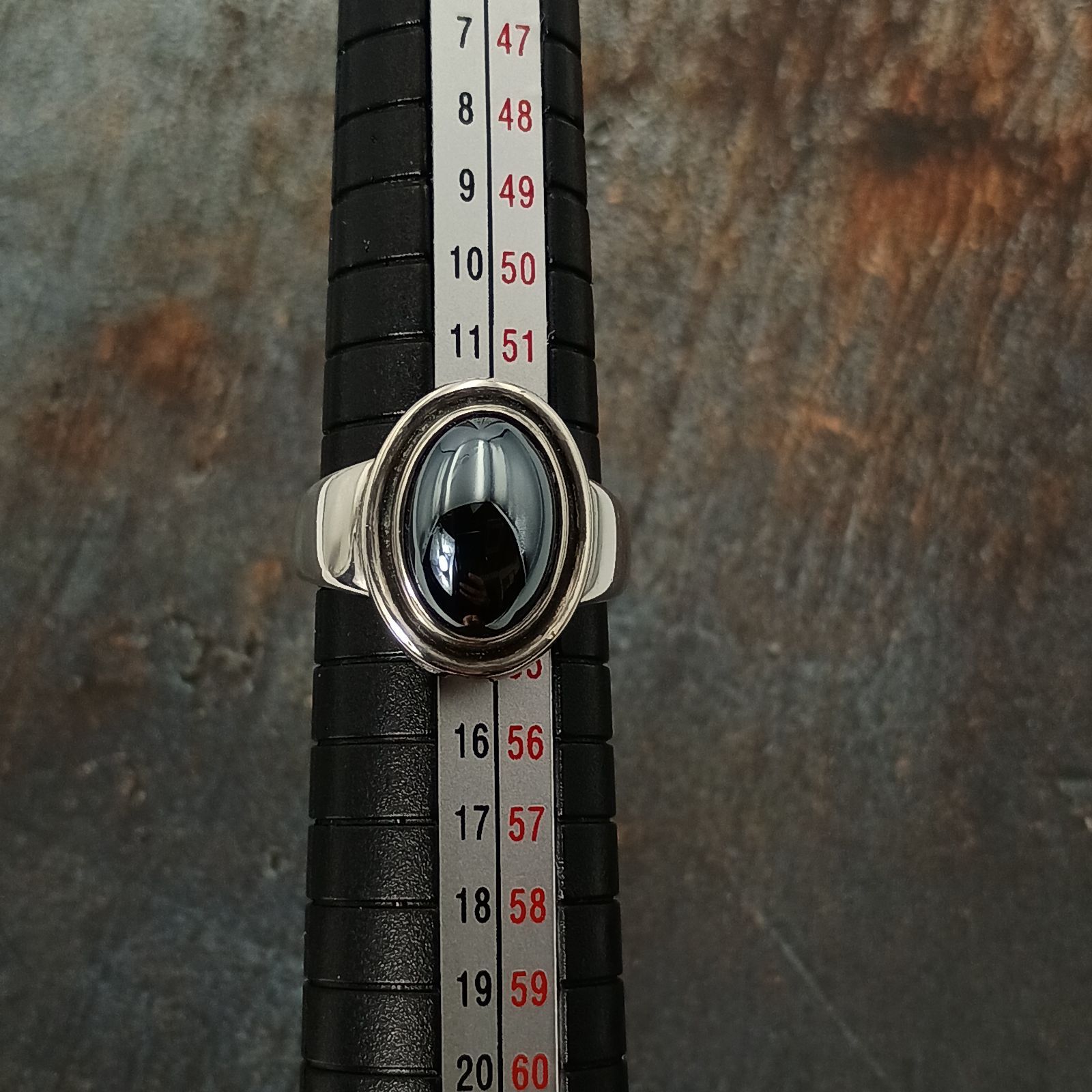 Georg Jensen ジョージジェンセン 13号 ヘマタイト リング 指輪 46B
