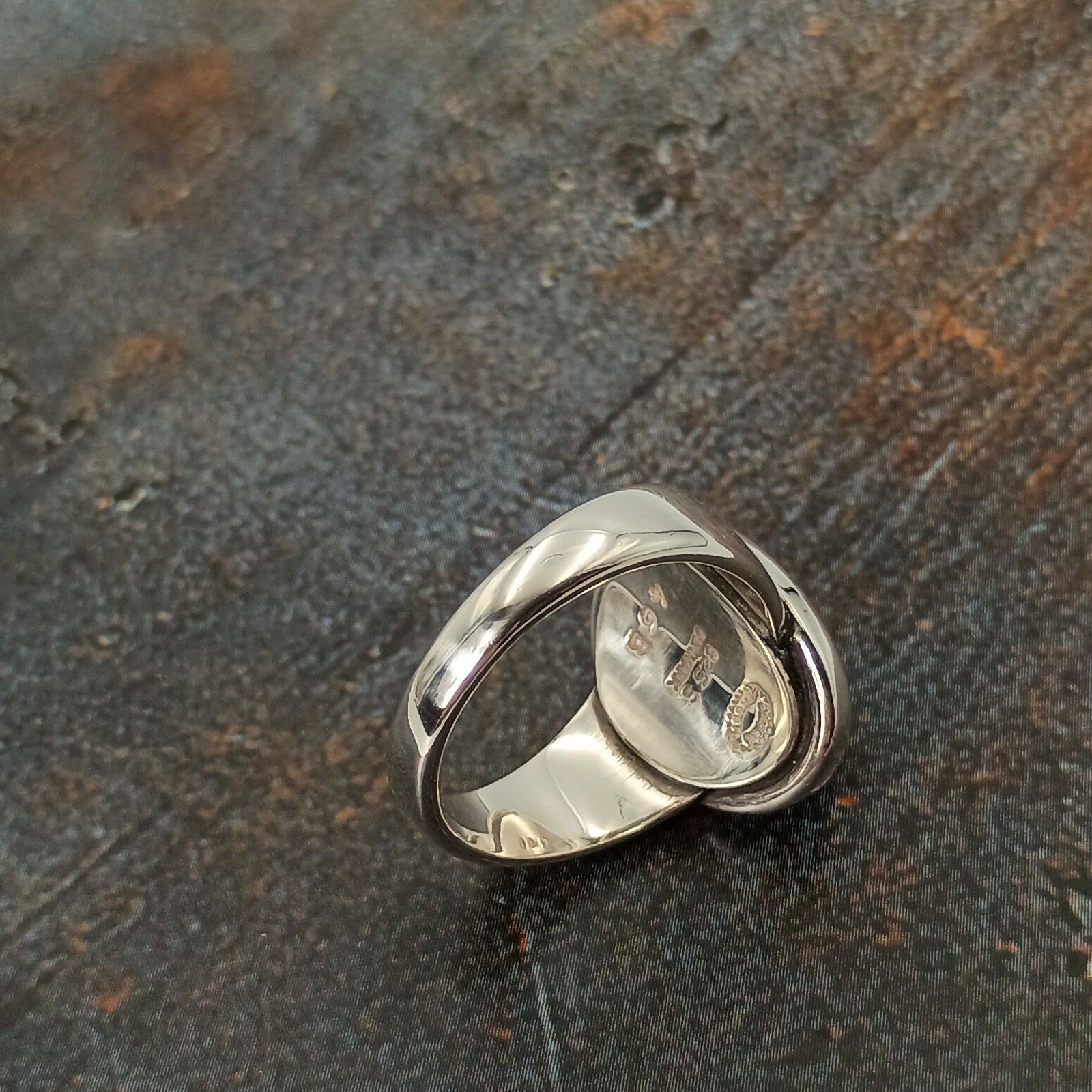 Georg Jensen ジョージジェンセン 13号 ヘマタイト リング 指輪 46B