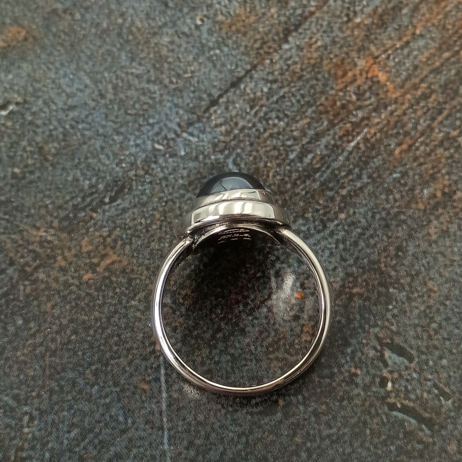 Georg Jensen ジョージジェンセン 13号 ヘマタイト リング 指輪 46B