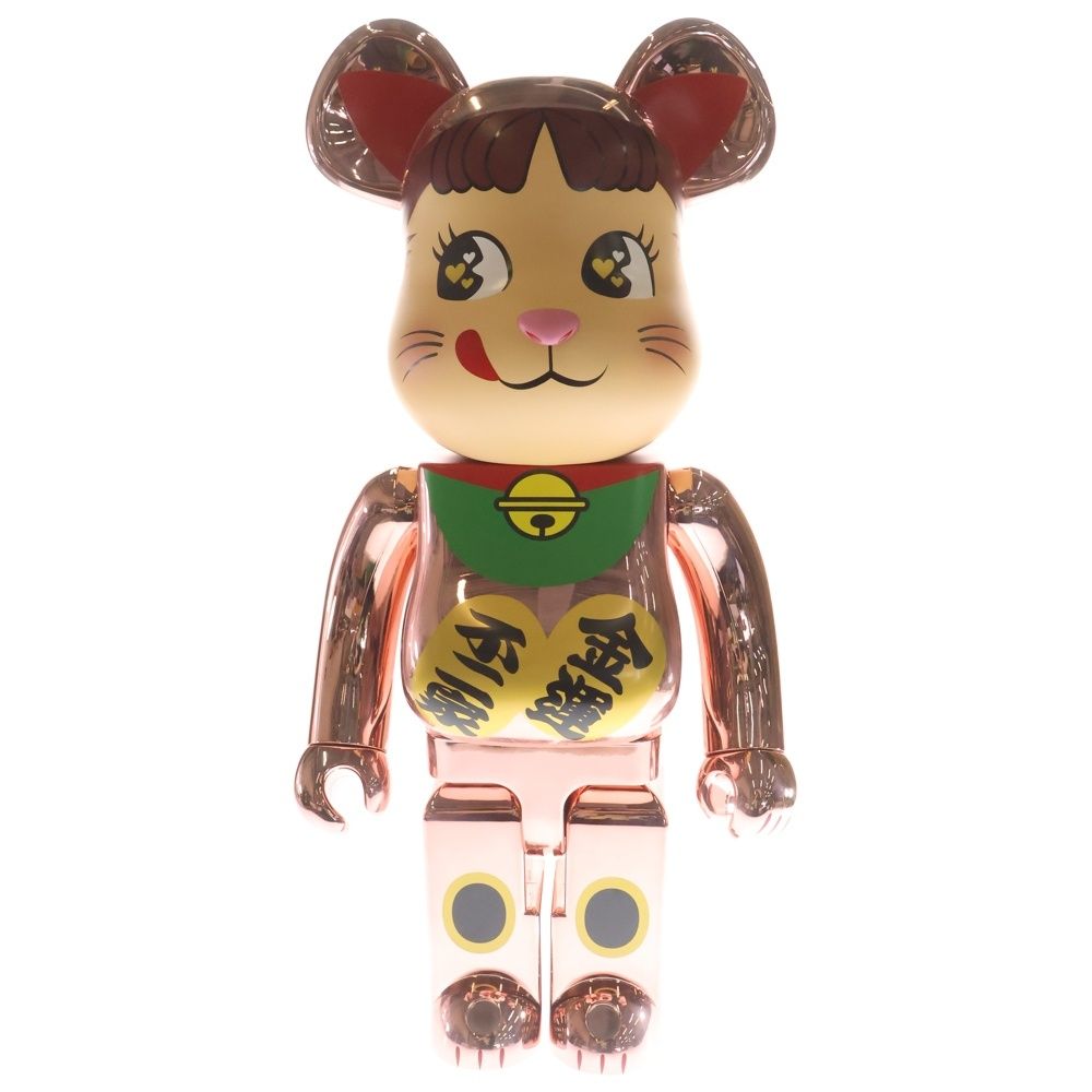 BE@RBRICK (ベアブリック) ×不二家 ペコちゃん 招き猫 金運ダブル小判