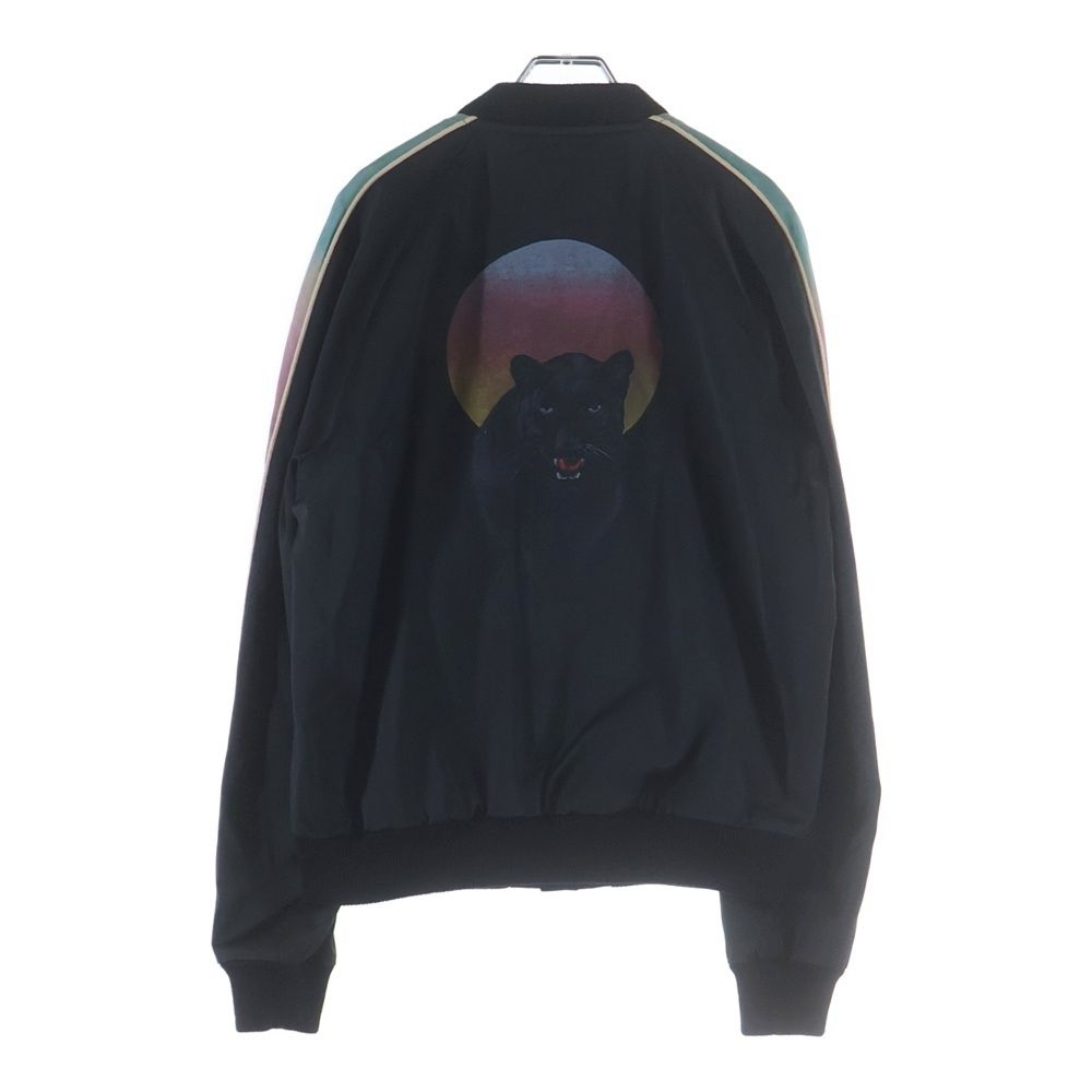 SAINT LAURENT PARIS サンローランパリ 18SS Panther Teddy Jacket パンサー テディジャケット 袖グラデーション 515184 Y637S ブラック SAINT LAURENT PARIS (サンローランパリ) 18SS Panther Teddy Jacket
