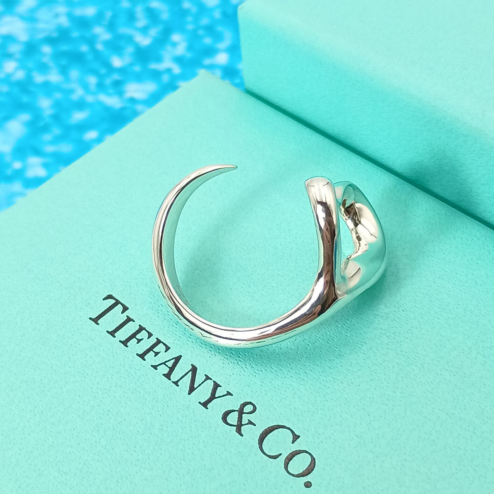 TIFFANY&Co. ティファニー 18号 オープンハート リング 指輪 