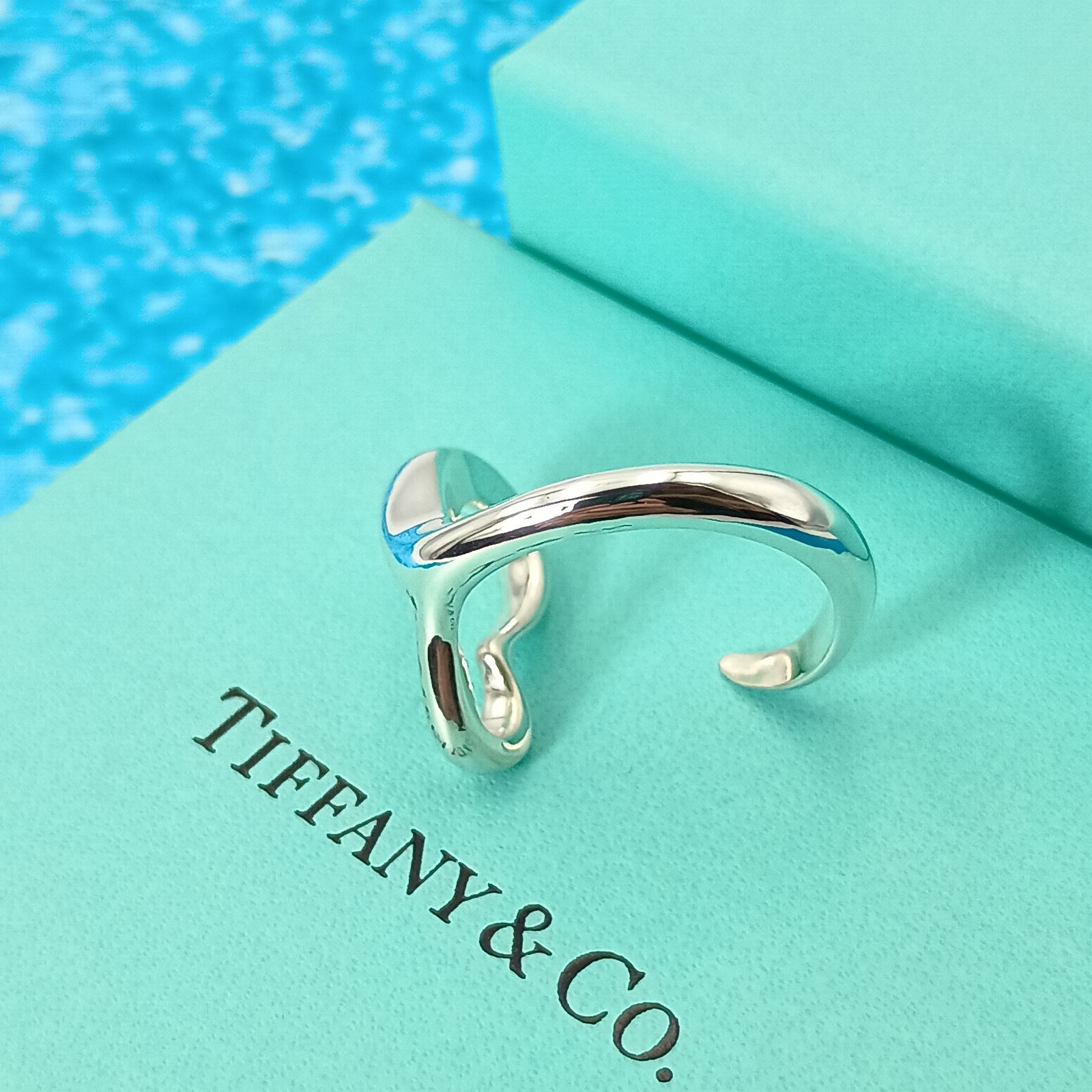 TIFFANY&Co. ティファニー 18号 オープンハート リング 指輪