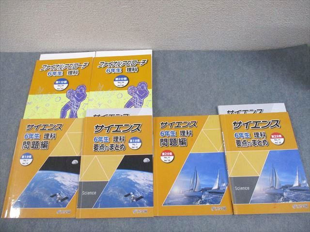 浜学園 小6 理科 ファイナルアプローチ/サイエンス 第1/2分冊 通年 