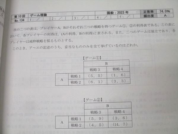 TAC 公務員試験 地方上級・国家一般職コース ミクロ経済学 講義ノート