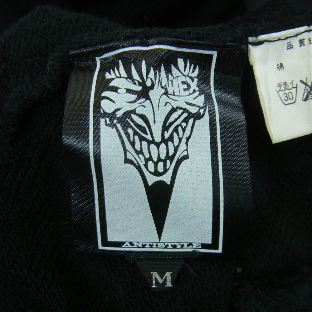 HEX ANTISTYLE ヘックスアンチスタイル 刺繍 スタッズ スウェット 七分