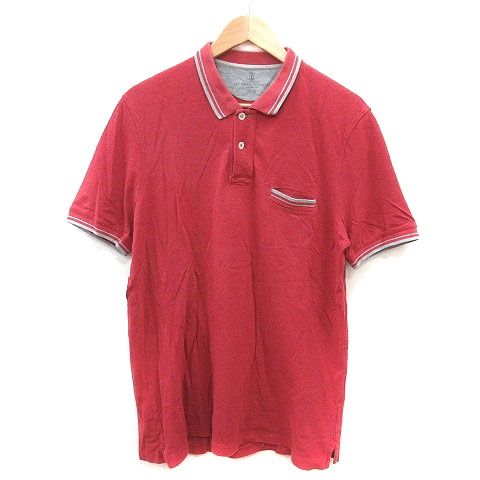 ブルネロクチネリ BRUNELLO CUCINELLI ポロシャツ 鹿の子 半袖 XL 赤