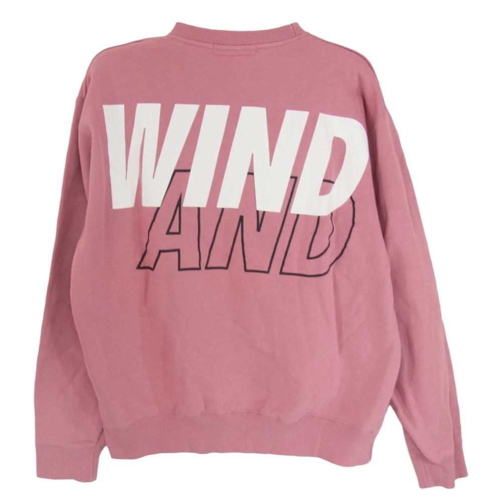 WIND AND SEA ウィンダンシー ロゴ コットン クルーネック スウェット 