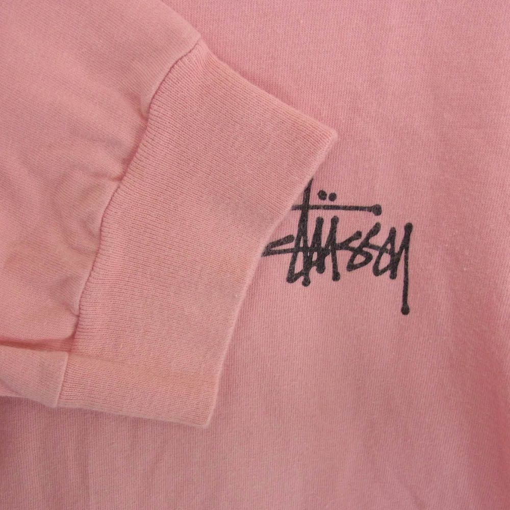 STUSSY ステューシー ロゴ プリント プルオーバー フード付きロンT