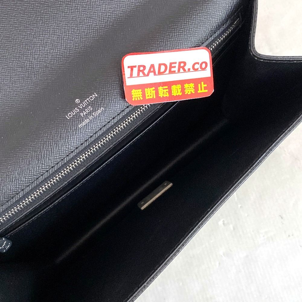 ルイヴィトン タイガ セレンガ クラッチバッグ ブラック 中古・古着通販】LOUIS VUITTON (ルイ ヴィトン) タイガ セレンガ
