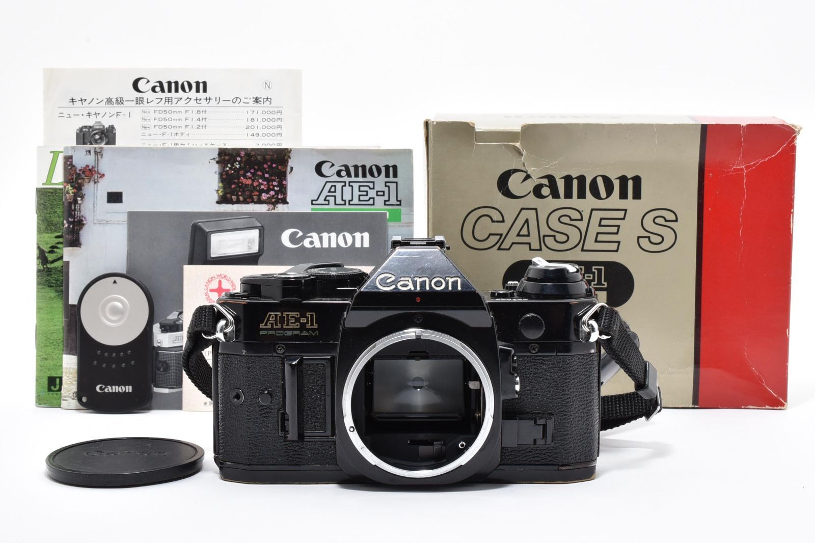 Canon AE-1 program プログラム フィルムカメラレンズセット CANON AE-1 PROGRAM プログラム フイルム カメラ ブラック - メルカリ