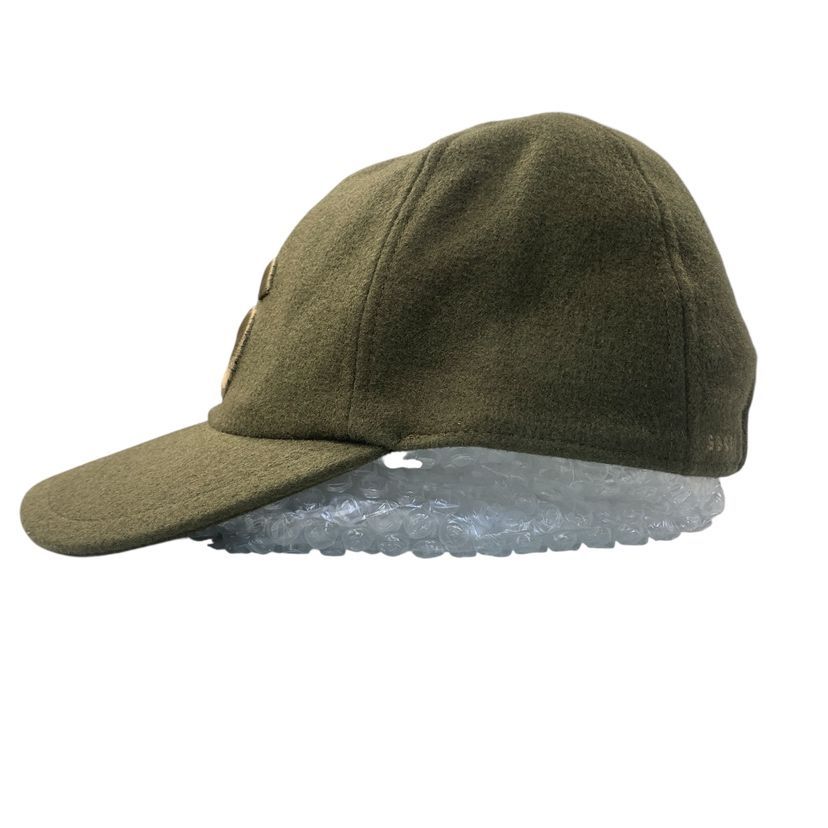 ♪4276 sacai サカイ 20aw メルトンウール キャップ 中古 サイズ1 約58