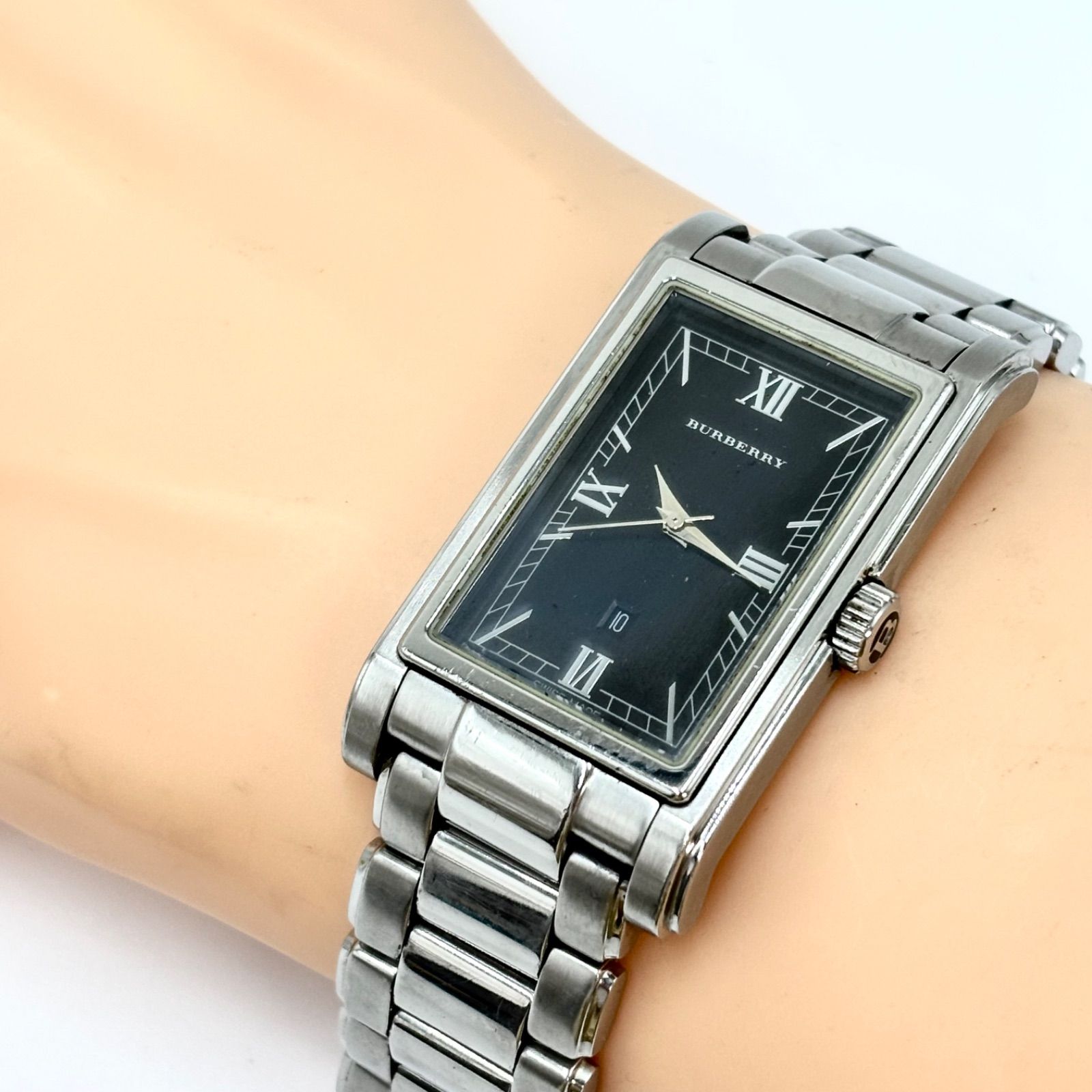BURBERRY バーバリー BU1450 腕時計 レクタンギュラ 希少BURBERRY 