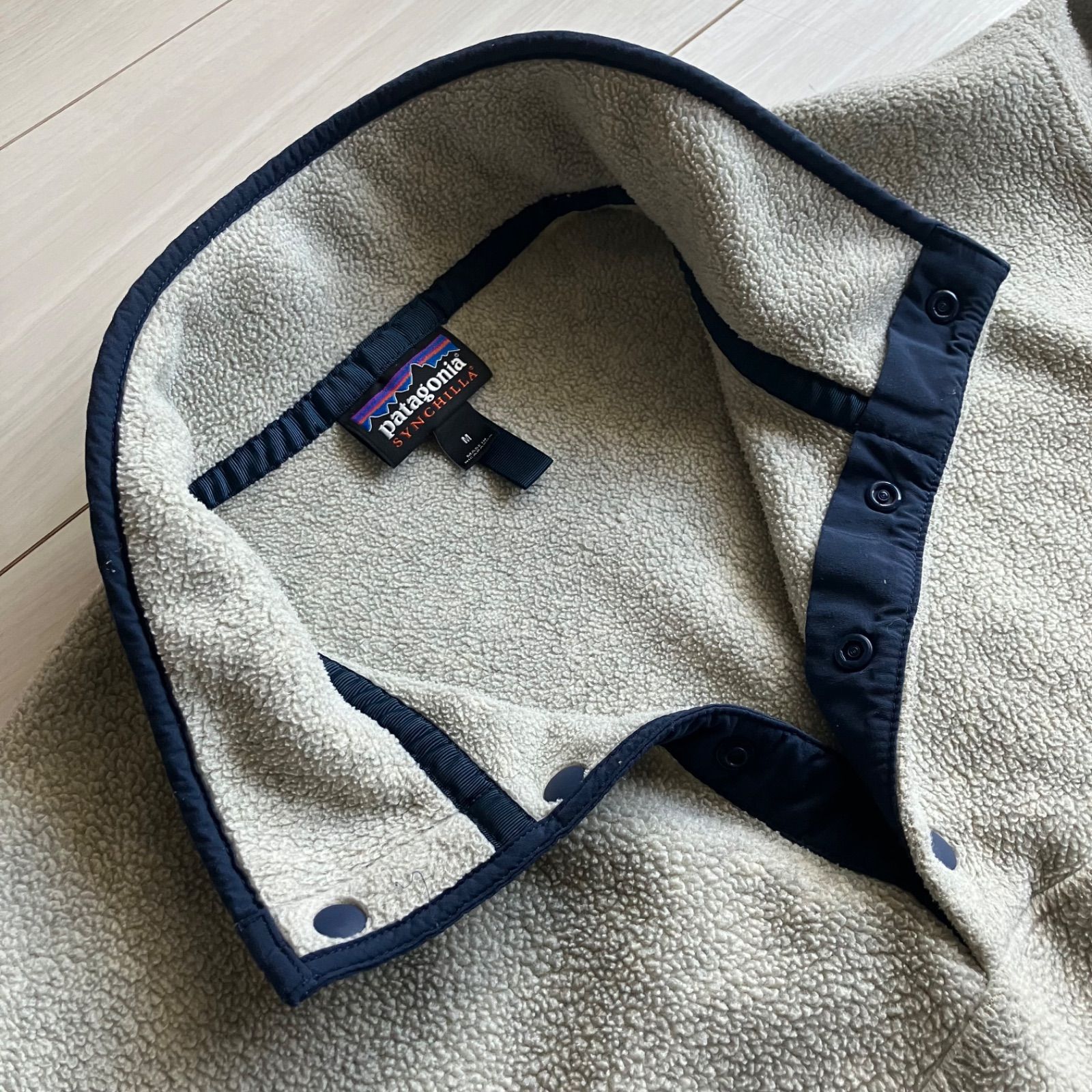 Patagonia シンチラ スナップT フリース メンズM オートミール 
