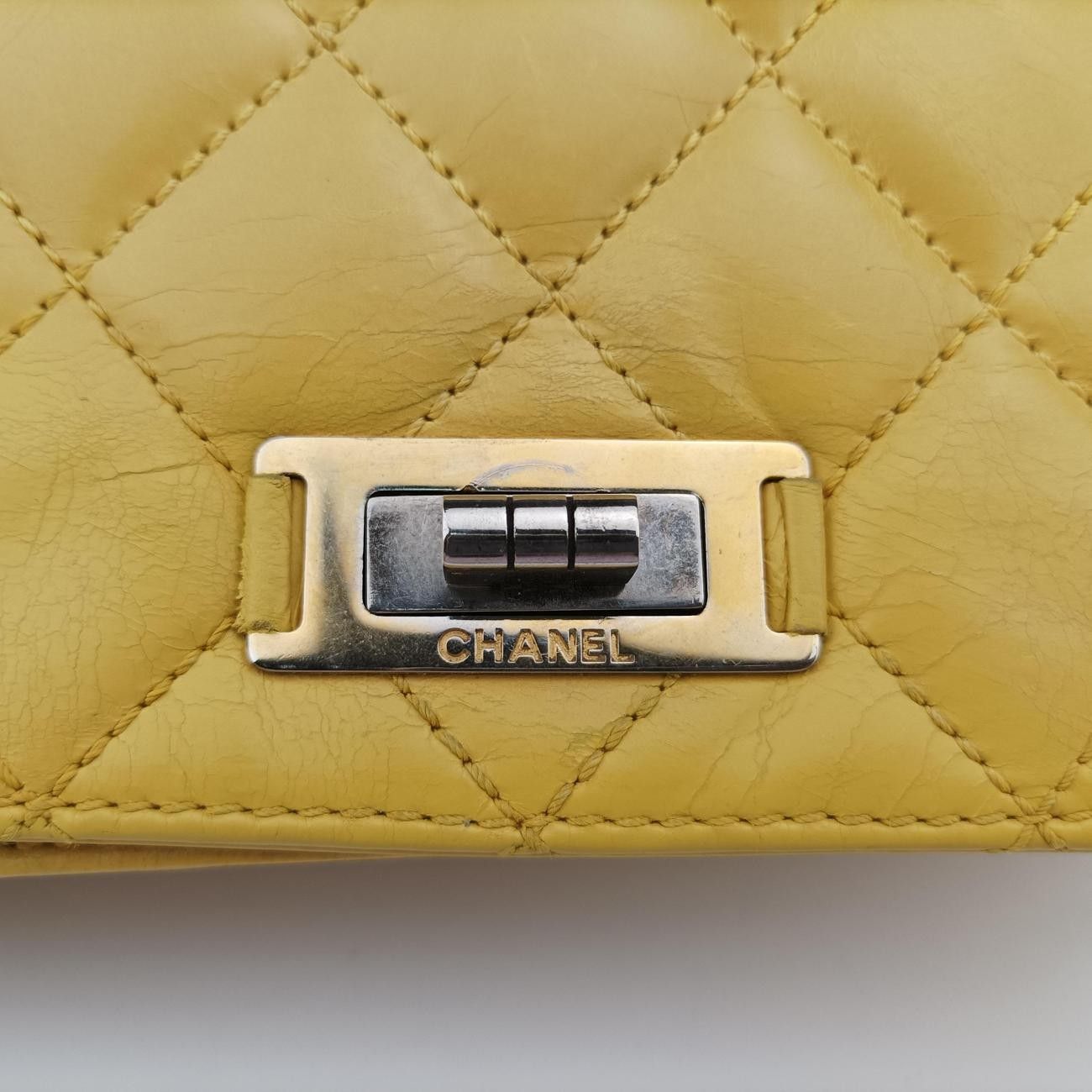 シャネルChanel2.55 リタ マトラッセ2.55 リタ マトラッセ イエロー レザー A66816 15757452 CHANEL - シャネルChanel2.55 リタ マトラッセ2.55 リタ マトラッセ