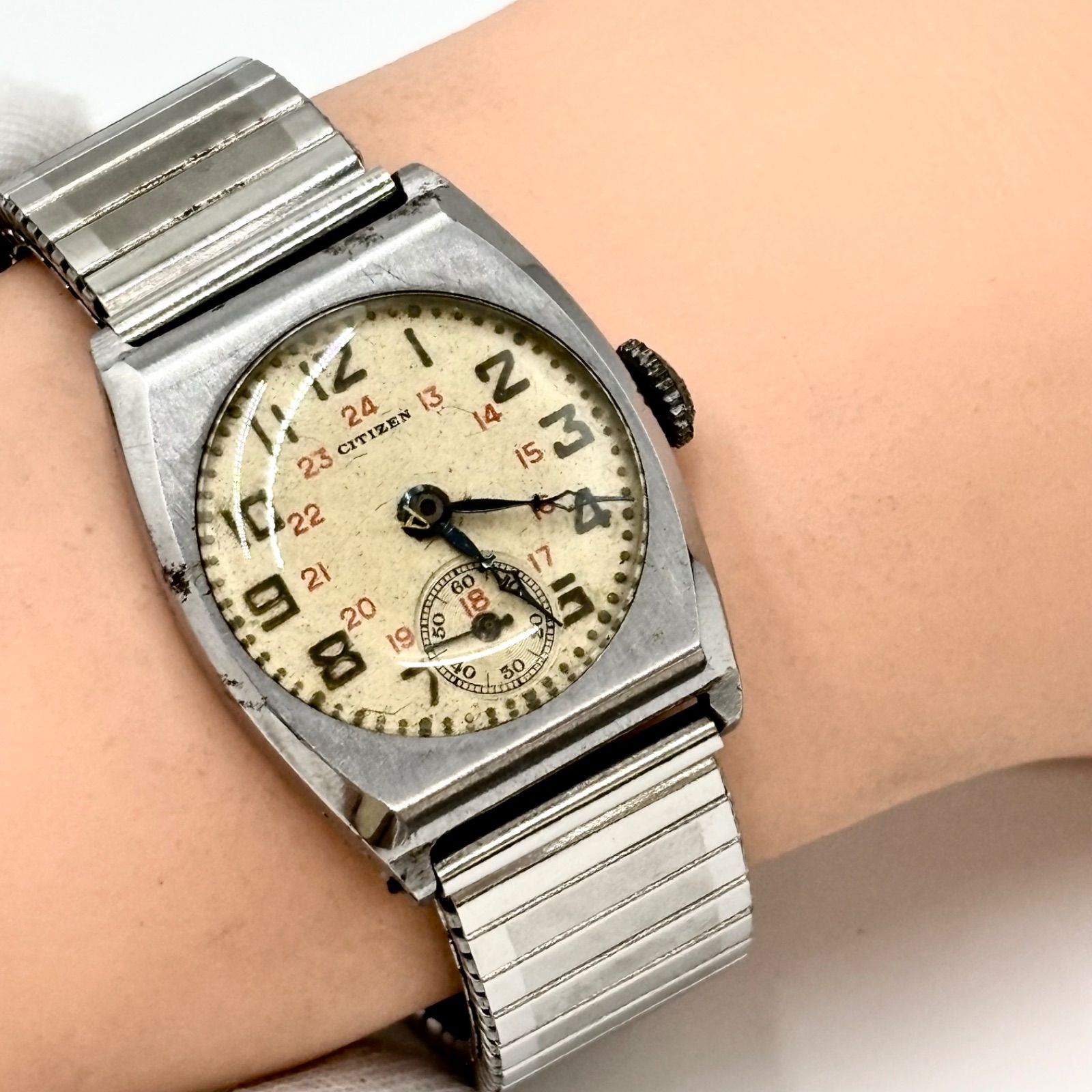 不動/希少】CITIZEN シチズン 腕時計 戦中型 手巻き アンティーク 